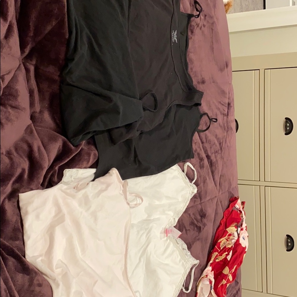 Spaghetti strapped tank tops